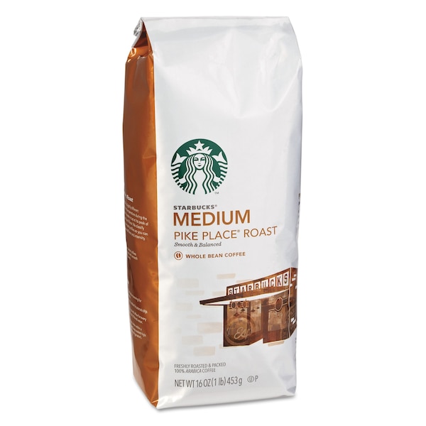 Starbucks Whole Bean Coffee, Pike Place Roast, 1 lb Bag 11017854 - main